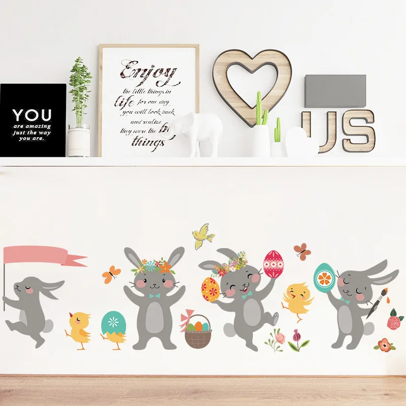 New Cartoon Playing Rabbit Games Sticker Children's Room Kindergarten Home Wall Background Decorative Wall Sticker Self-adhesive
New Cartoon Playing Rabbit Games Sticker Children's Room Kindergarten Home Wall Background Decorative Wall Sticker Self-adhesive