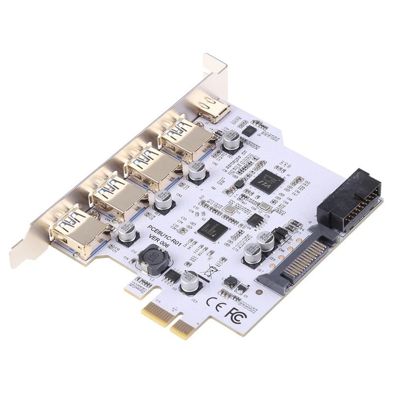 Плата расширения USB3.0 PCI-E Type C, универсальный адаптер для компьютерного ноутбука, плата расширения, внутренние USB-порты
Плата расширения USB3.0 PCI-E Type C, универсальный адаптер для компьютерного ноутбука, плата расширения, внутренние USB-порты