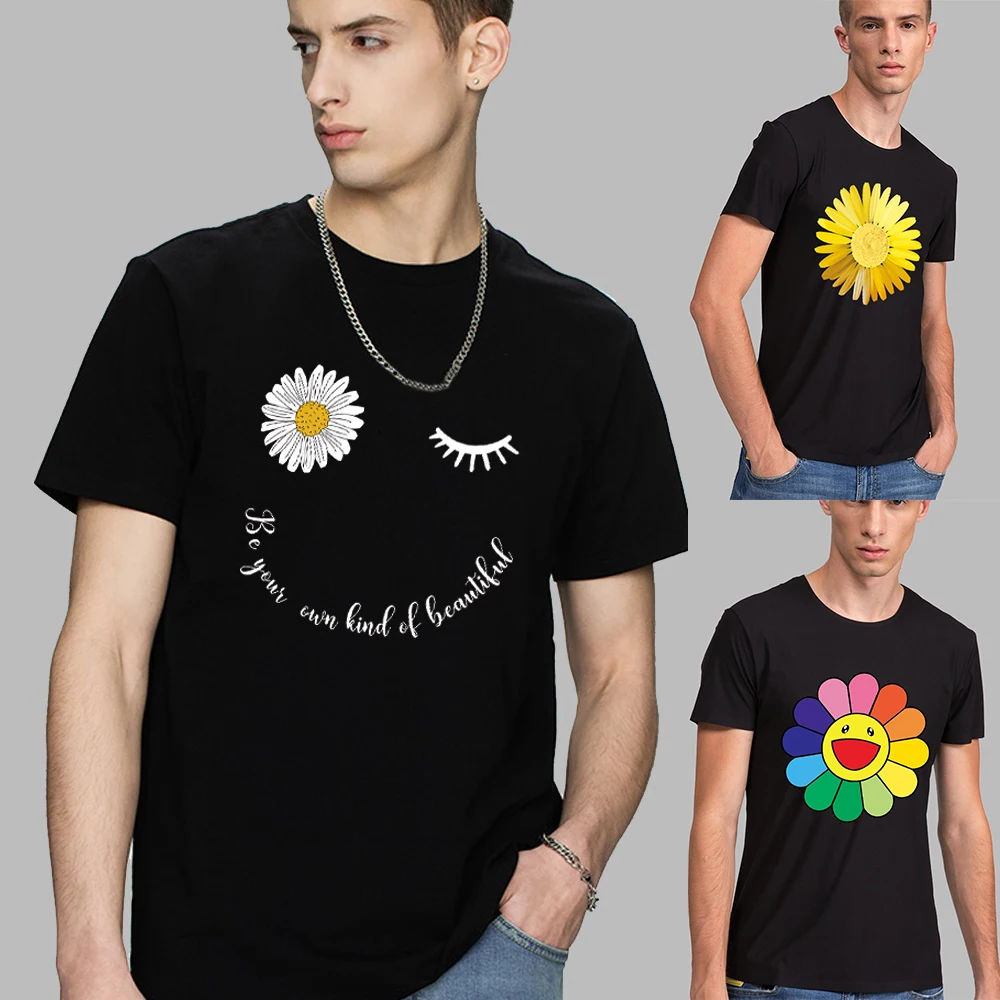 2022 Summer Short Sleeve Print Clothing Men's Daisy Print T-Shirt Harajuku Graphic Clothing Commuter Top Short Sleeve Streetwear
2022 Summer Short Sleeve Print Clothing Men's Daisy Print T-Shirt Harajuku Graphic Clothing Commuter Top Short Sleeve Streetwear