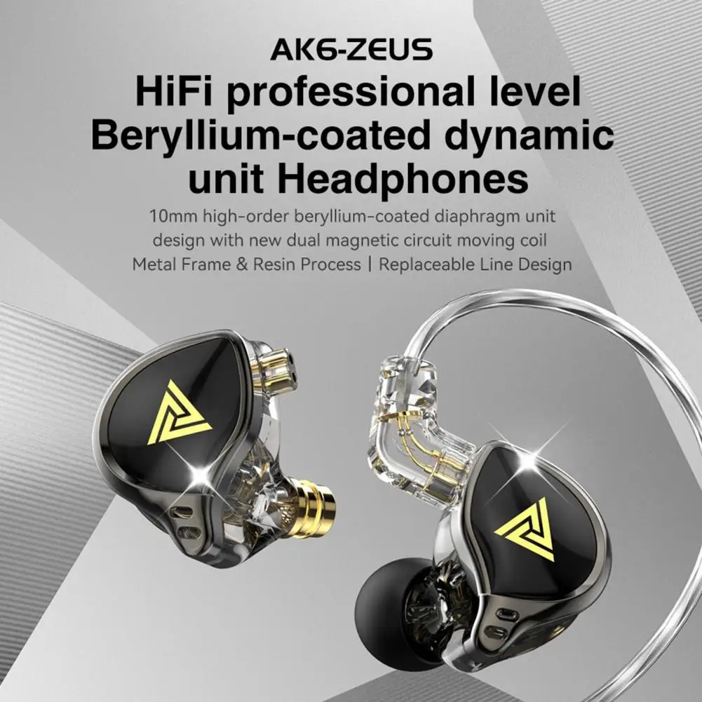 QKZ AK6-Zeus Dynamic Headset In-Ear Monitor Earphone Sport Earbuds Noice Cancelling Music Headphones
QKZ AK6-Zeus Dynamic Headset In-Ear Monitor Earphone Sport Earbuds Noice Cancelling Music Headphones