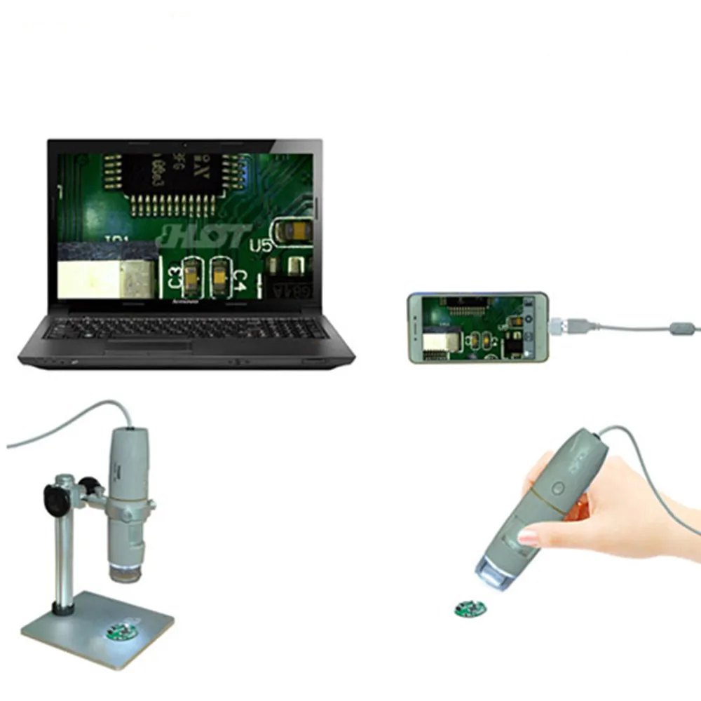5MP Handheld/Stand Digital Microscope 1-500X Built-in 8 White-Light LED USB+OTG Function for Windows and Andriod
5MP Handheld/Stand Digital Microscope 1-500X Built-in 8 White-Light LED USB+OTG Function for Windows and Andriod