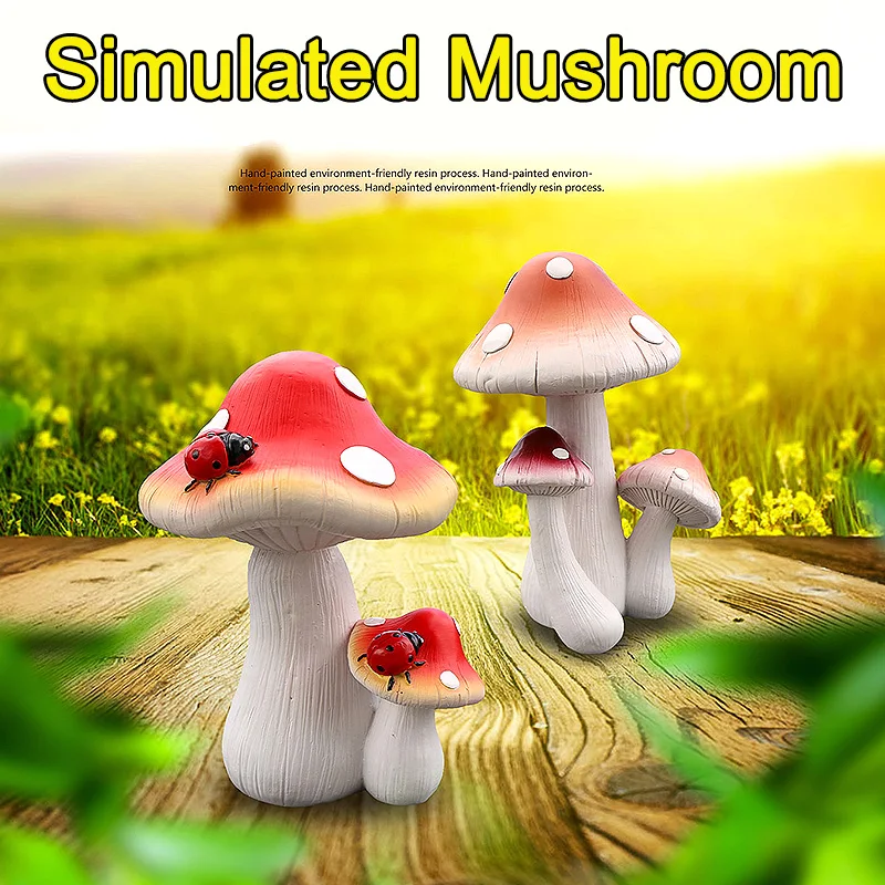 Red Mushroom Statue Ornament House Mini Landscape House Fairy Garden Decoration Resin Crafts Miniature Fairy Garden Accessories
Red Mushroom Statue Ornament House Mini Landscape House Fairy Garden Decoration Resin Crafts Miniature Fairy Garden Accessories