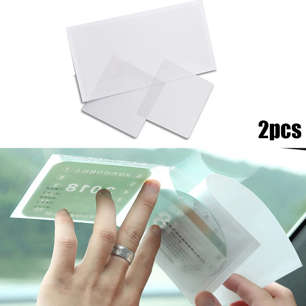 2pcs Card Bag Parking Permit Clip 90x90mm Windshield Ticket Holder Car Mount Fastener Fit All Vehicles And Any Flat Surface Part
2pcs Card Bag Parking Permit Clip 90x90mm Windshield Ticket Holder Car Mount Fastener Fit All Vehicles And Any Flat Surface Part