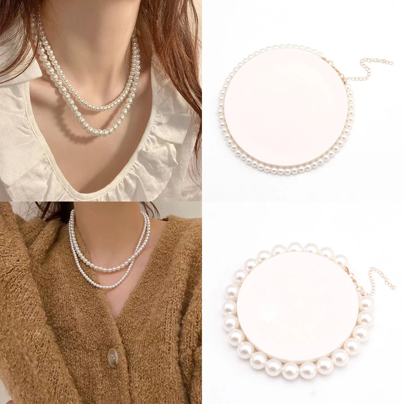 2022 New Fashion Elegant Pearl Choker Necklace 4-14mm Cute Chain beaded Pendant Necklace For Women Girls Jewelry Gift
2022 New Fashion Elegant Pearl Choker Necklace 4-14mm Cute Chain beaded Pendant Necklace For Women Girls Jewelry Gift