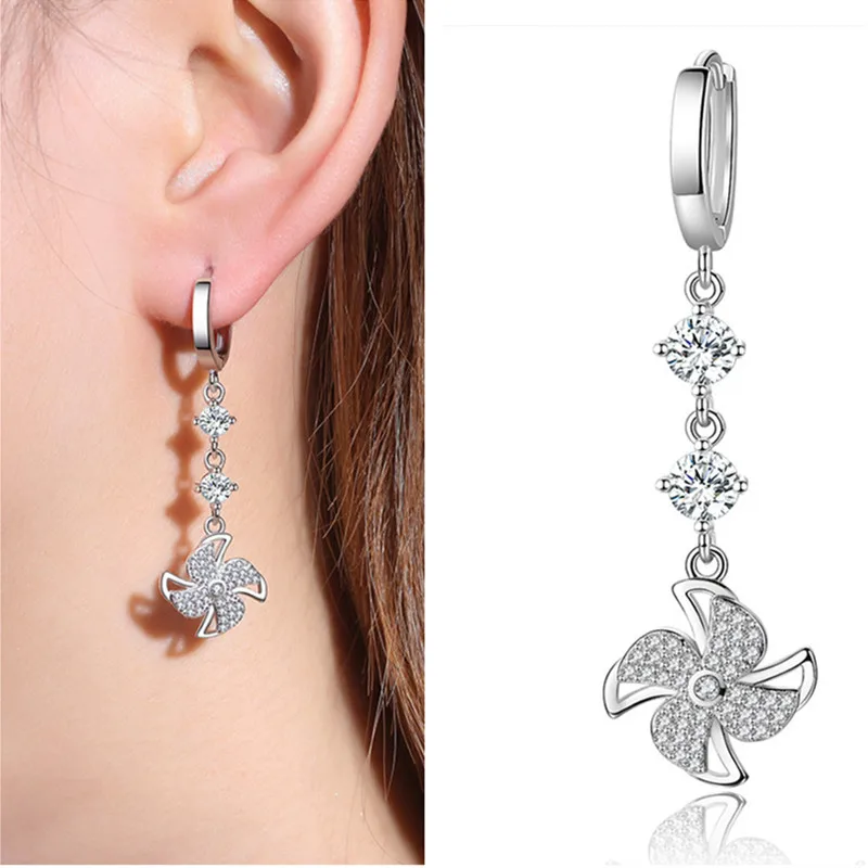 Женские серьги в виде клевера, серебро 925 пробы
Женские серьги в виде клевера, серебро 925 пробы