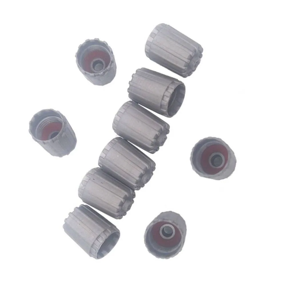 10Pcs Car Plastic Gray Tire Valve Stem Cap TPMS Tire Cap With Gasket Tire Nipple Covers Exterior Replacement Accessories
10Pcs Car Plastic Gray Tire Valve Stem Cap TPMS Tire Cap With Gasket Tire Nipple Covers Exterior Replacement Accessories