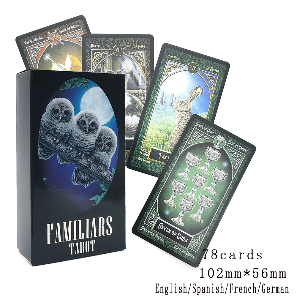 Affectional Divination Fate Game Deck. Familiars Tarot. English Tarot .Spanish Tarot.French.Tarot German Tarot. High Quality
Affectional Divination Fate Game Deck. Familiars Tarot. English Tarot .Spanish Tarot.French.Tarot German Tarot. High Quality