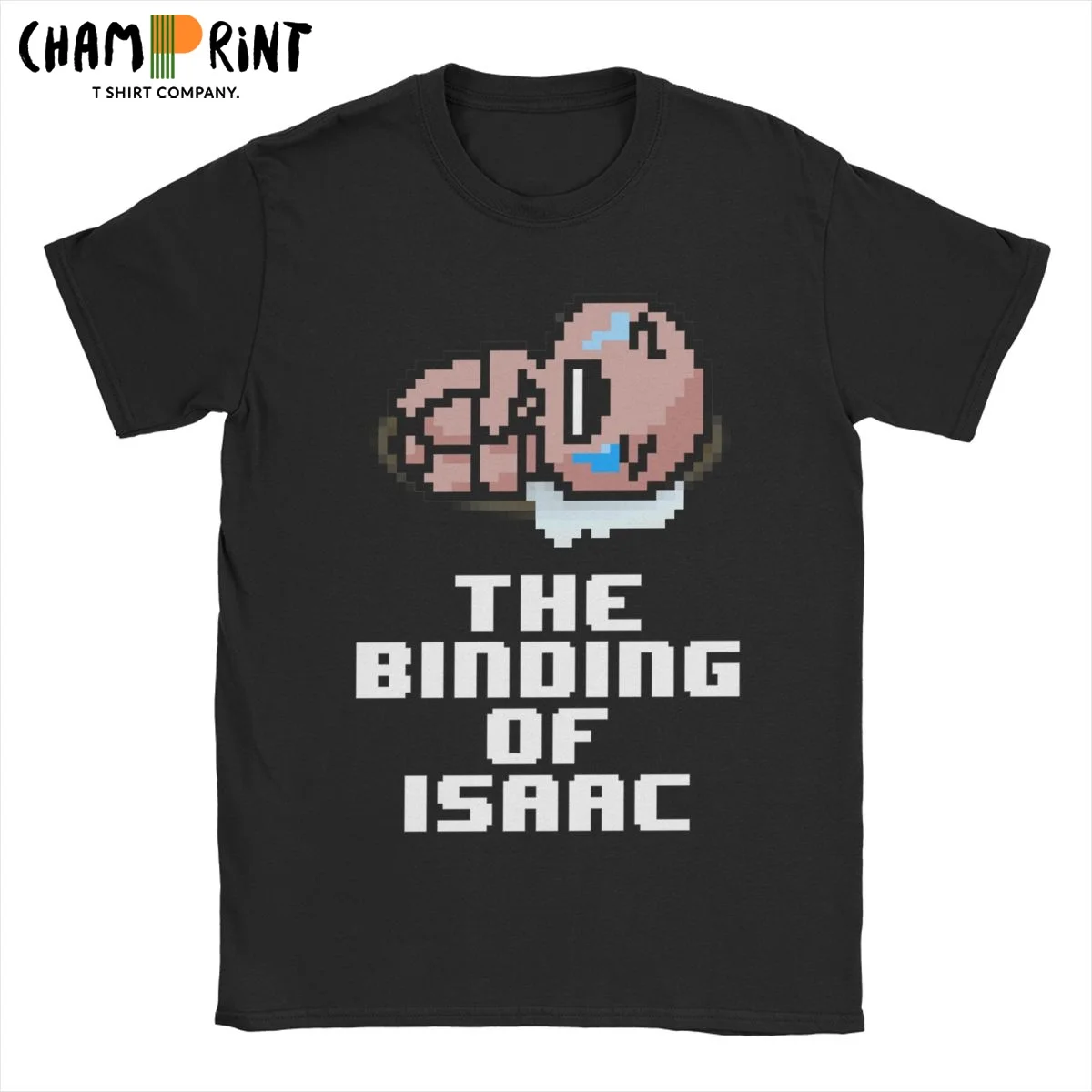 Мужская футболка The Binding Of Isaac винтажная с коротким рукавом и круглым вырезом из 100%