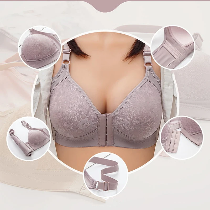 Bras for Women Push Up Bra Underwear Floral Front Closure Seamless Brassiere Wireless Sexy Gather Thin Large Bralette
Bras for Women Push Up Bra Underwear Floral Front Closure Seamless Brassiere Wireless Sexy Gather Thin Large Bralette