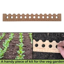 Plant Dibber Seed Spacing Suggestion Ruler Organize Seed Wood Garden Dibber Suitable for Home Plant Gardening Vegetables