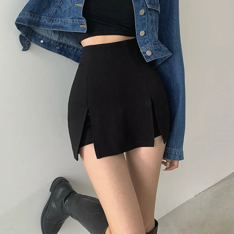 Skirts Women Black Fashionable Bodycon Ins All-match Streetwear Summer Female Asymmetrical Mini Sexy Korean Chic Kpop
Skirts Women Black Fashionable Bodycon Ins All-match Streetwear Summer Female Asymmetrical Mini Sexy Korean Chic Kpop