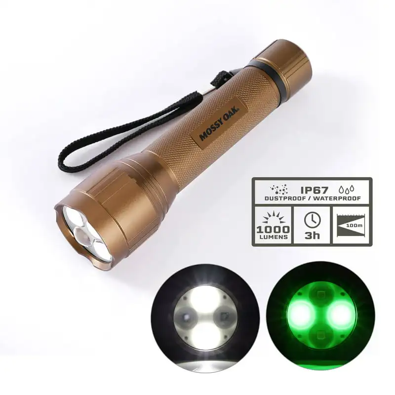 Hunting IP67 Waterproof 1000 Lumens Flashlight, with Green Light Survival card Camping kit Stunguns for self defense Canping equ 
Hunting IP67 Waterproof 1000 Lumens Flashlight, with Green Light Survival card Camping kit Stunguns for self defense Canping equ