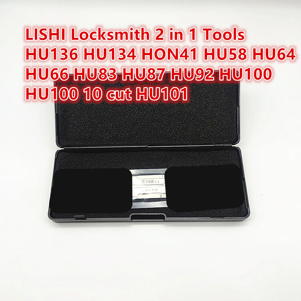 original LISHI Locksmith 2 in 1 Tools HU136 HU134 HON41 HU58 HU64 HU66 HU83 HU87 HU92 HU100 HU100 10 cut HU101
original LISHI Locksmith 2 in 1 Tools HU136 HU134 HON41 HU58 HU64 HU66 HU83 HU87 HU92 HU100 HU100 10 cut HU101