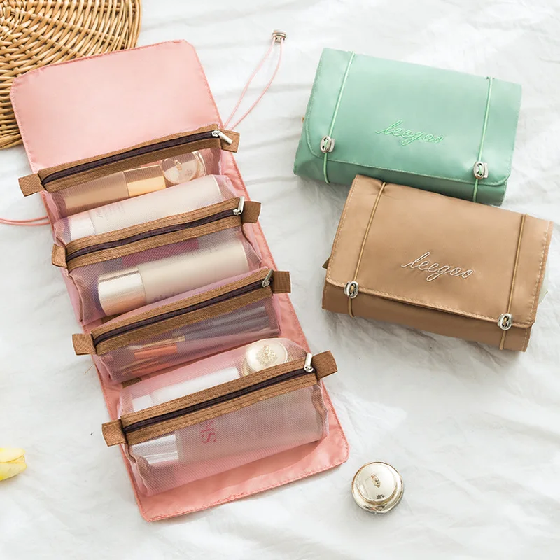 Large Capacity Makeup Bag 4in1 Detachable Travel Portable Cosmetic Wash Bag Outdoor Travel Makeup Brush Lipstick Storager
Large Capacity Makeup Bag 4in1 Detachable Travel Portable Cosmetic Wash Bag Outdoor Travel Makeup Brush Lipstick Storager
