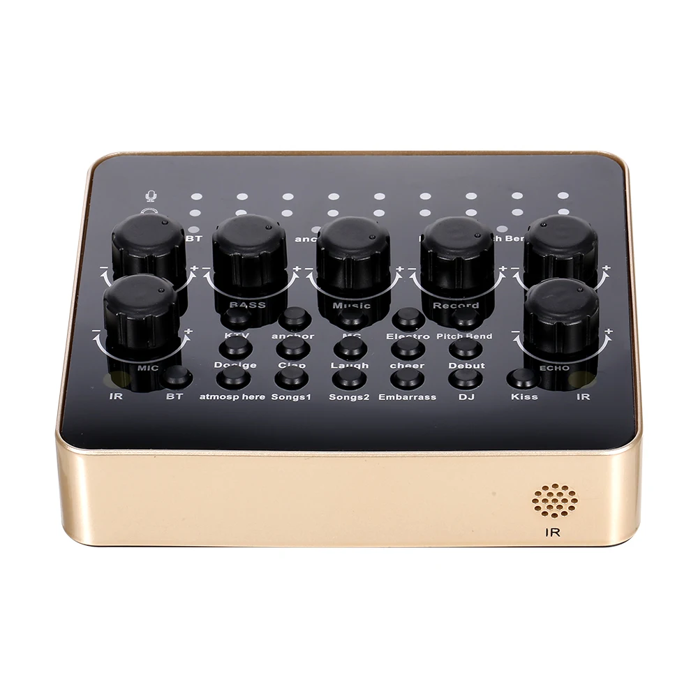 Sound Card 12 Sound Effects/5 Sound Modes/Noise Reduction/Support BT Connection/Remote Control/Variuos Ports/Multiple Uses
Sound Card 12 Sound Effects/5 Sound Modes/Noise Reduction/Support BT Connection/Remote Control/Variuos Ports/Multiple Uses