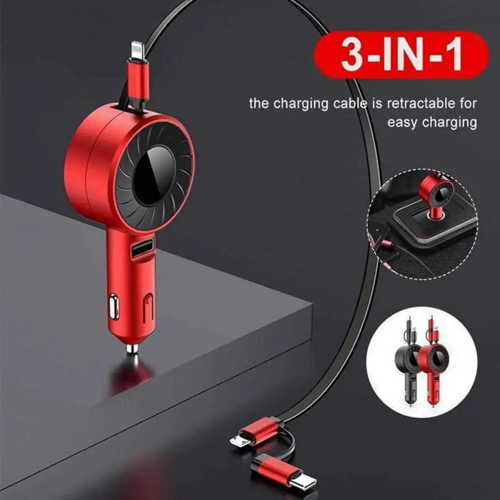 Fine Workmanship Voltage Monitoring Vehicle High-speed Phone Charger with Stretchable Charging Cable for Cell Phone
Fine Workmanship Voltage Monitoring Vehicle High-speed Phone Charger with Stretchable Charging Cable for Cell Phone