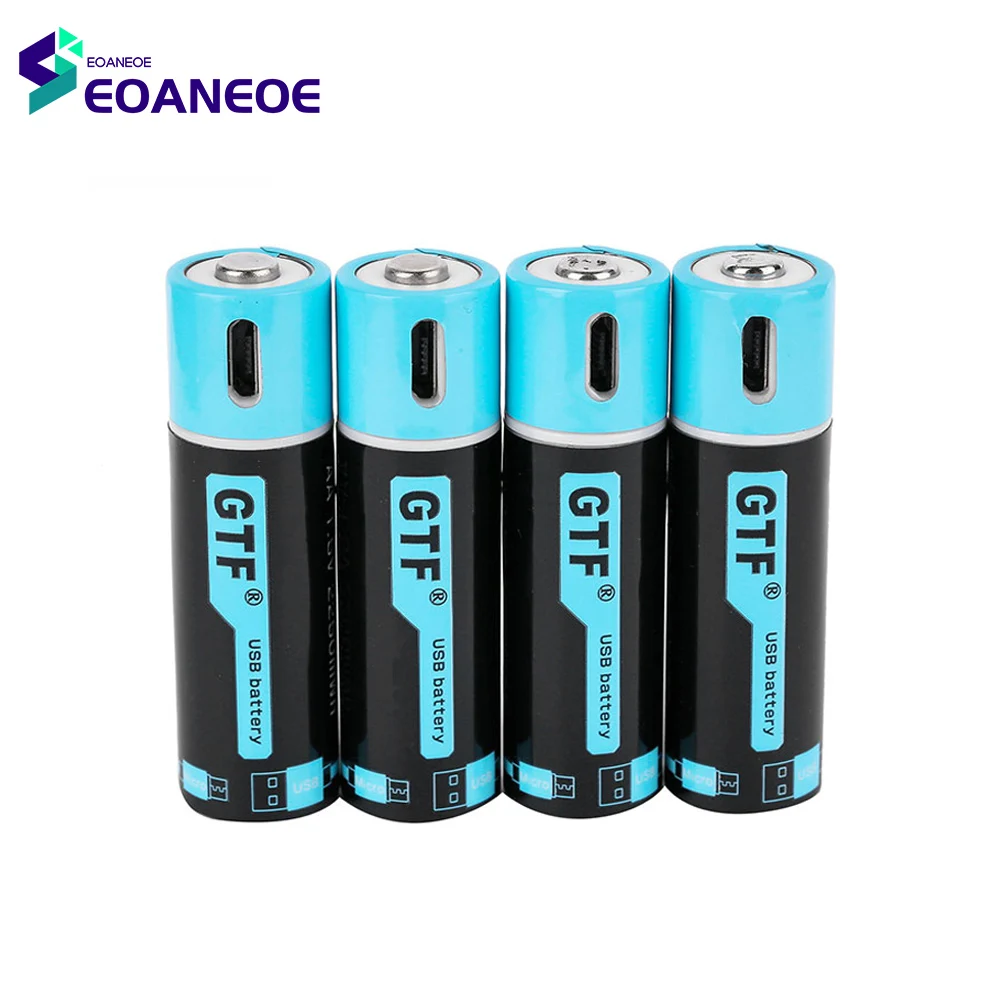 1.5V 2550mAh AA Li-ion Battery 100% Capacity Li-polymer Rechargeable Lithium USB Battery USB Fast Charging Lithium Ion Batteries
1.5V 2550mAh AA Li-ion Battery 100% Capacity Li-polymer Rechargeable Lithium USB Battery USB Fast Charging Lithium Ion Batteries