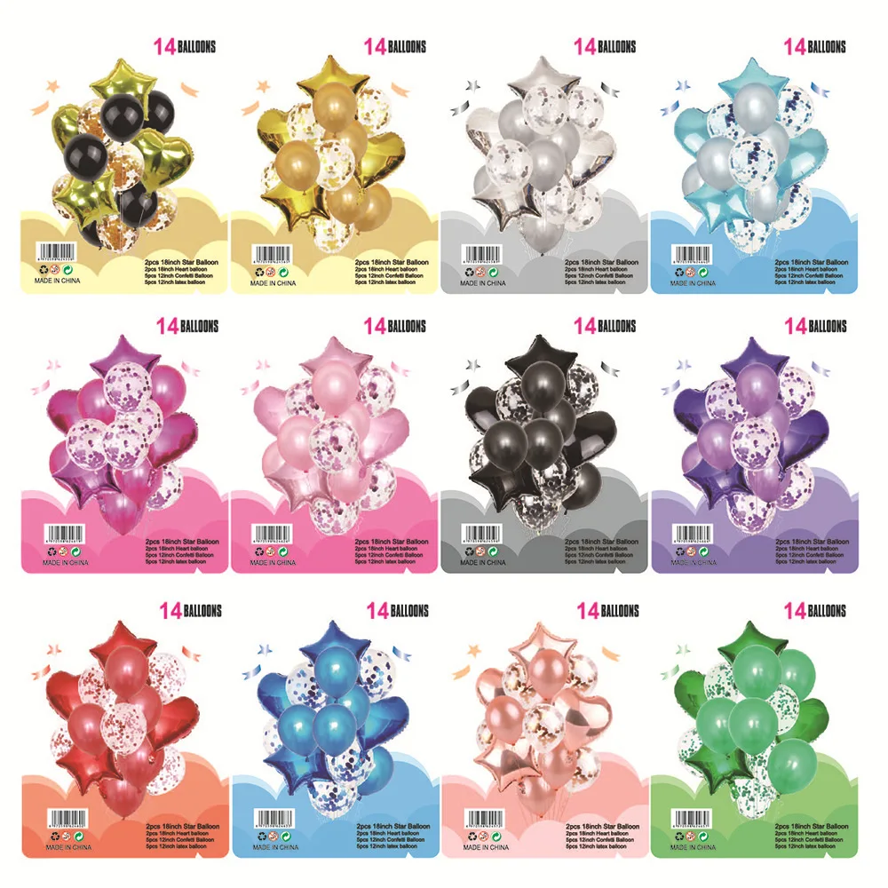 14Pcs Multi Confetti Balloon Happy Birthday Party Balloons Rose Gold Helium Ballons Boy Girl Baby Shower Party Supplies
14Pcs Multi Confetti Balloon Happy Birthday Party Balloons Rose Gold Helium Ballons Boy Girl Baby Shower Party Supplies