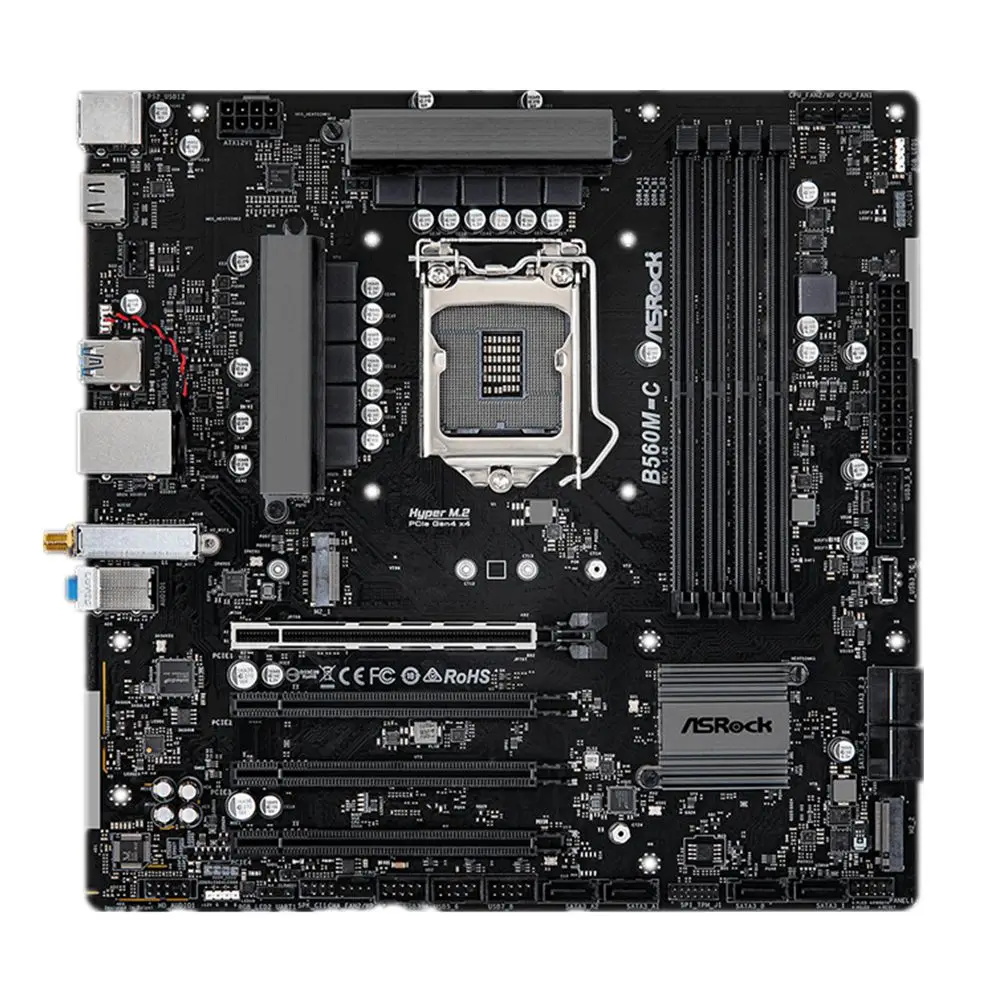 Материнская плата LGA 1200, системная плата для компьютера, Intel B560 4xDDR4 128G M2 PCIe 4,0 USB 3,2 Micro ATX для процессора 11 поколения Intel Core
Материнская плата LGA 1200, системная плата для компьютера, Intel B560 4xDDR4 128G M2 PCIe 4,0 USB 3,2 Micro ATX для процессора 11 поколения Intel Core