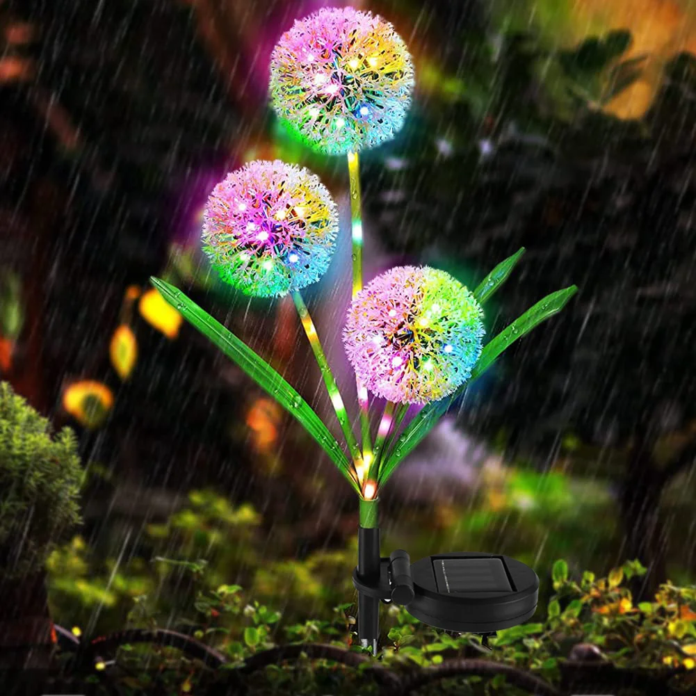 3 Heads Dandelion Flower Garden Lights Outdoor Waterproof LED Solar Stakes Lamp Pathway Yard Patio Villa Lawn Decor 
3 Heads Dandelion Flower Garden Lights Outdoor Waterproof LED Solar Stakes Lamp Pathway Yard Patio Villa Lawn Decor