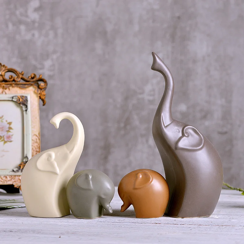 4pcs porcelain elephant statue home decor crafts room decorations modern ornament ceramic animal figurines wedding
4pcs porcelain elephant statue home decor crafts room decorations modern ornament ceramic animal figurines wedding