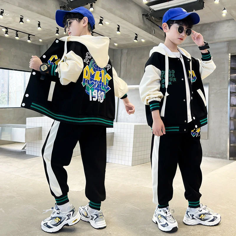 Boys Suit Coat +Pants Cotton 2Pcs/Sets 2023 Zipper Spring Autumn Thicken Sports Sets Kid Breathable Children Clothing
Boys Suit Coat +Pants Cotton 2Pcs/Sets 2023 Zipper Spring Autumn Thicken Sports Sets Kid Breathable Children Clothing