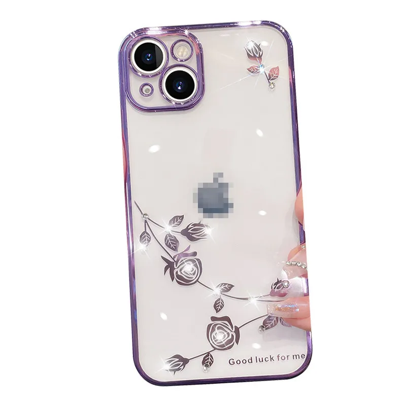 Rhinestone Transparent Electroplated Phone Shockproof Case For Iphone 13 12 14 11 Pro Max 14Plus Lens Protection Tpu Soft Cover
Rhinestone Transparent Electroplated Phone Shockproof Case For Iphone 13 12 14 11 Pro Max 14Plus Lens Protection Tpu Soft Cover