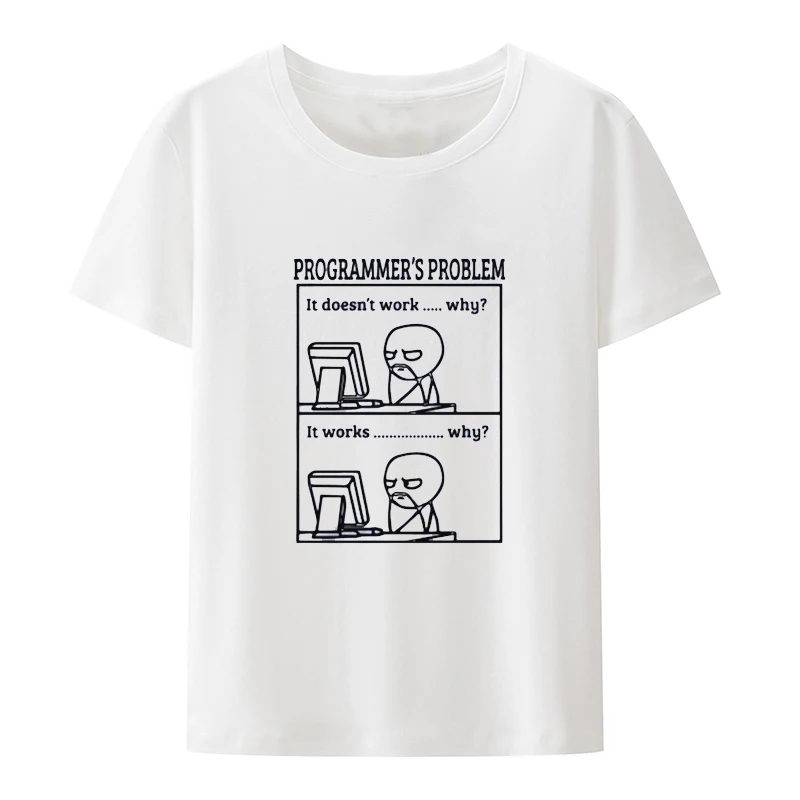 Funny Programmer Problem Men Tshirt Harajuku Casual Summer Tops Hombre Loose O-neck Streetwear Roupas Masculinas
Funny Programmer Problem Men Tshirt Harajuku Casual Summer Tops Hombre Loose O-neck Streetwear Roupas Masculinas