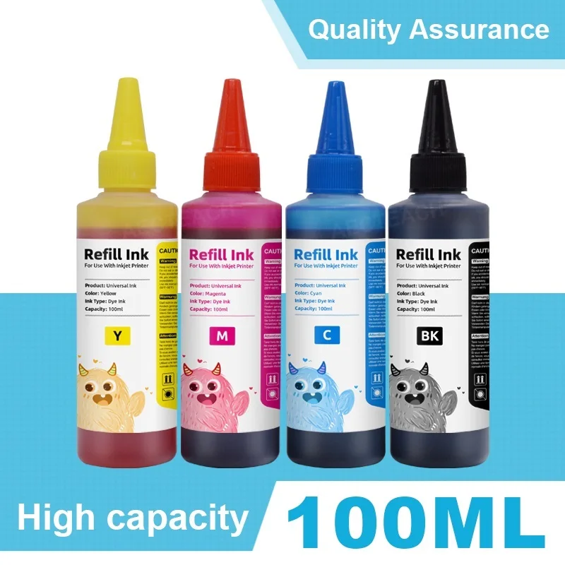 Universal 100ml Refill Dye Ink Kit for Epson for Canon for HP for Brother All Model Printer ink CISS Ink Voor inkt Tank
Universal 100ml Refill Dye Ink Kit for Epson for Canon for HP for Brother All Model Printer ink CISS Ink Voor inkt Tank