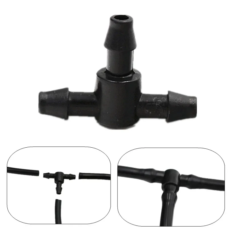 100PCS 1/4" Barb Tee Connector Black Garden Micro Drip Irrigation Water Coulping Adaptors 1/4'' 3-Way Tubing Splitters
100PCS 1/4" Barb Tee Connector Black Garden Micro Drip Irrigation Water Coulping Adaptors 1/4'' 3-Way Tubing Splitters