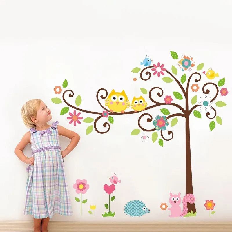 cute owl tree branch wall stickers for kids rooms nursery home decor cartoon wall decals pvc mural art diy posters
cute owl tree branch wall stickers for kids rooms nursery home decor cartoon wall decals pvc mural art diy posters