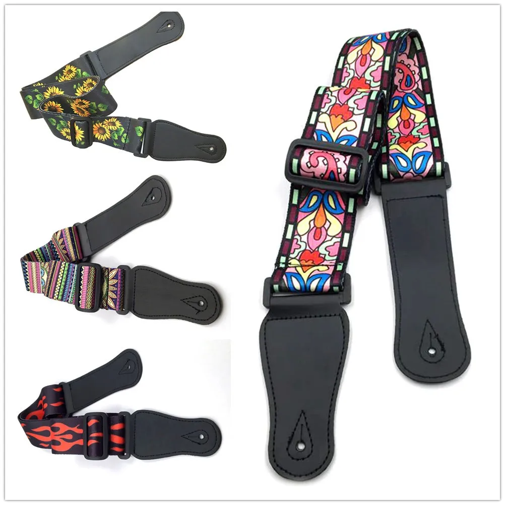 Heavy Duty Guitar Strap For Acoustic Electric Guitar Bass Professional Guitar Belt Adjustable Colorful Printing Leather Strap
Heavy Duty Guitar Strap For Acoustic Electric Guitar Bass Professional Guitar Belt Adjustable Colorful Printing Leather Strap