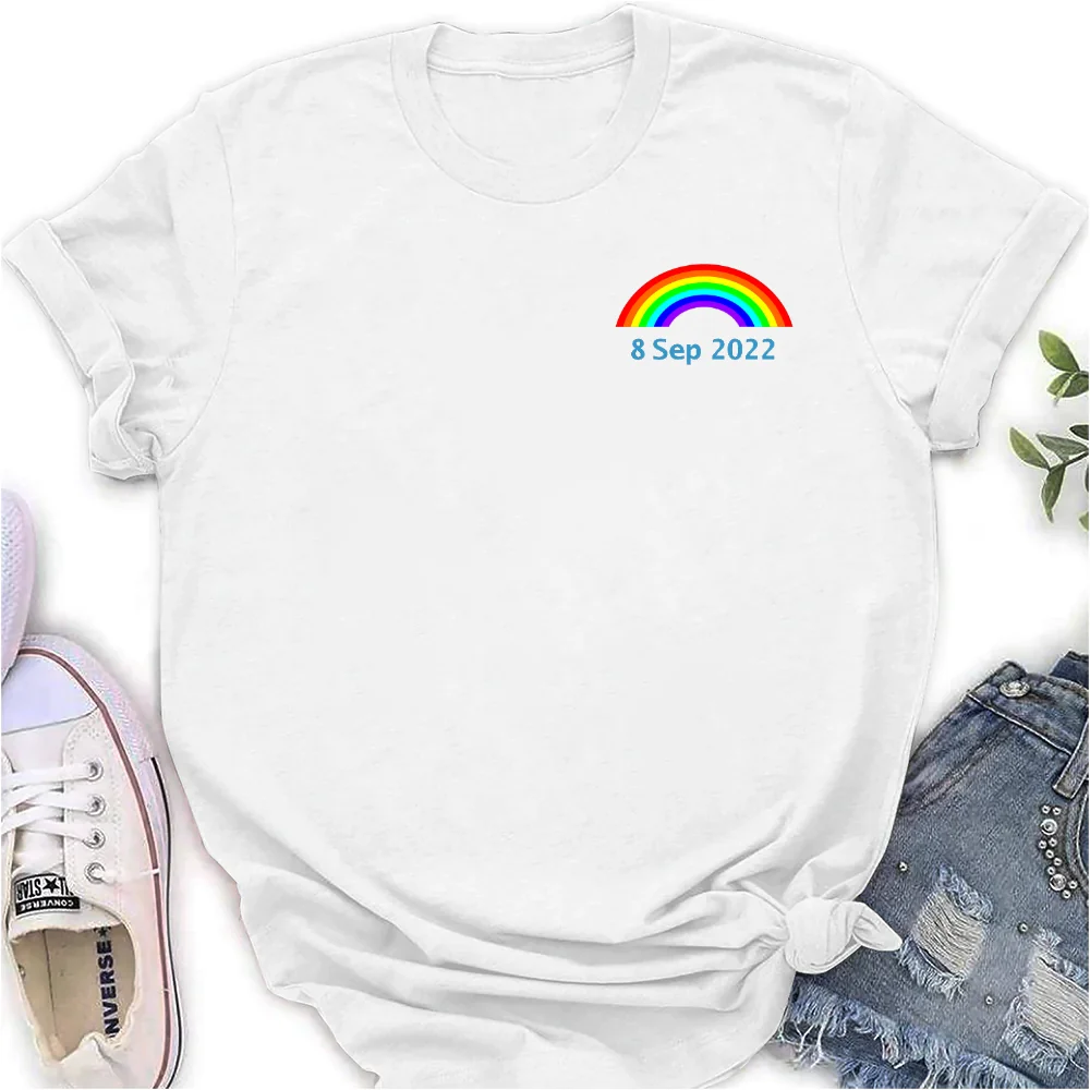 Custom Anniversary or Other Date Short Sleeve T-Shirt Funny Small Rainbow Creative Design Personalized Custom Special Date
Custom Anniversary or Other Date Short Sleeve T-Shirt Funny Small Rainbow Creative Design Personalized Custom Special Date