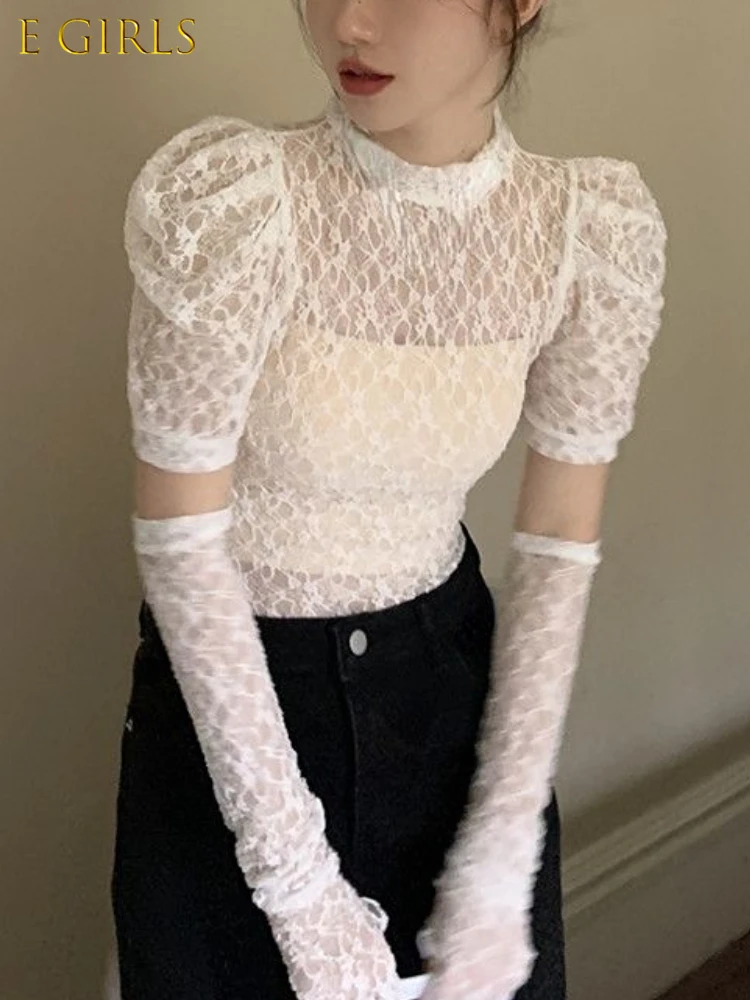 E GIRLS 2022 Summer Lace Design 2 Piece Set Vintage Pure Color Tops Woman Korea Fashion Puff Sleeve Casual Slim Elegant Clothes
E GIRLS 2022 Summer Lace Design 2 Piece Set Vintage Pure Color Tops Woman Korea Fashion Puff Sleeve Casual Slim Elegant Clothes