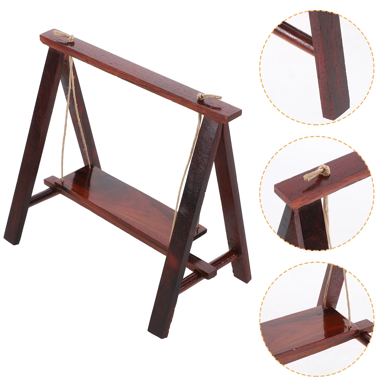 Miniature Swing Realistic Swing Modeling Toy Pretend Play Toy Micro Landscape Accessory
Miniature Swing Realistic Swing Modeling Toy Pretend Play Toy Micro Landscape Accessory