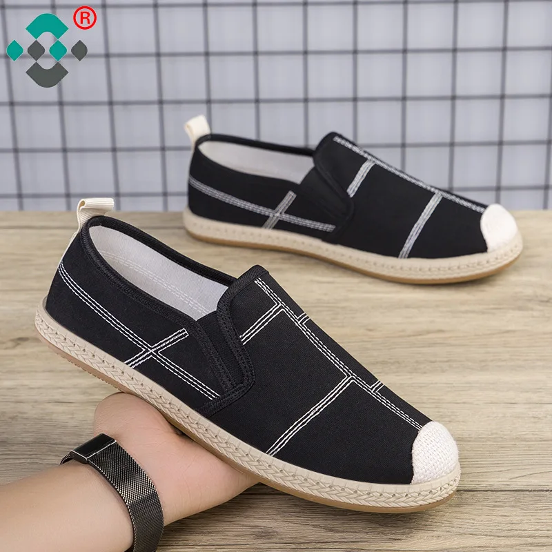 Breathable Linen Casual Men's Shoes Old Beijing Cloth Shoes Canvas Summer Leisure Flat Fisherman Driving Walking Slip-on Shoe
Breathable Linen Casual Men's Shoes Old Beijing Cloth Shoes Canvas Summer Leisure Flat Fisherman Driving Walking Slip-on Shoe