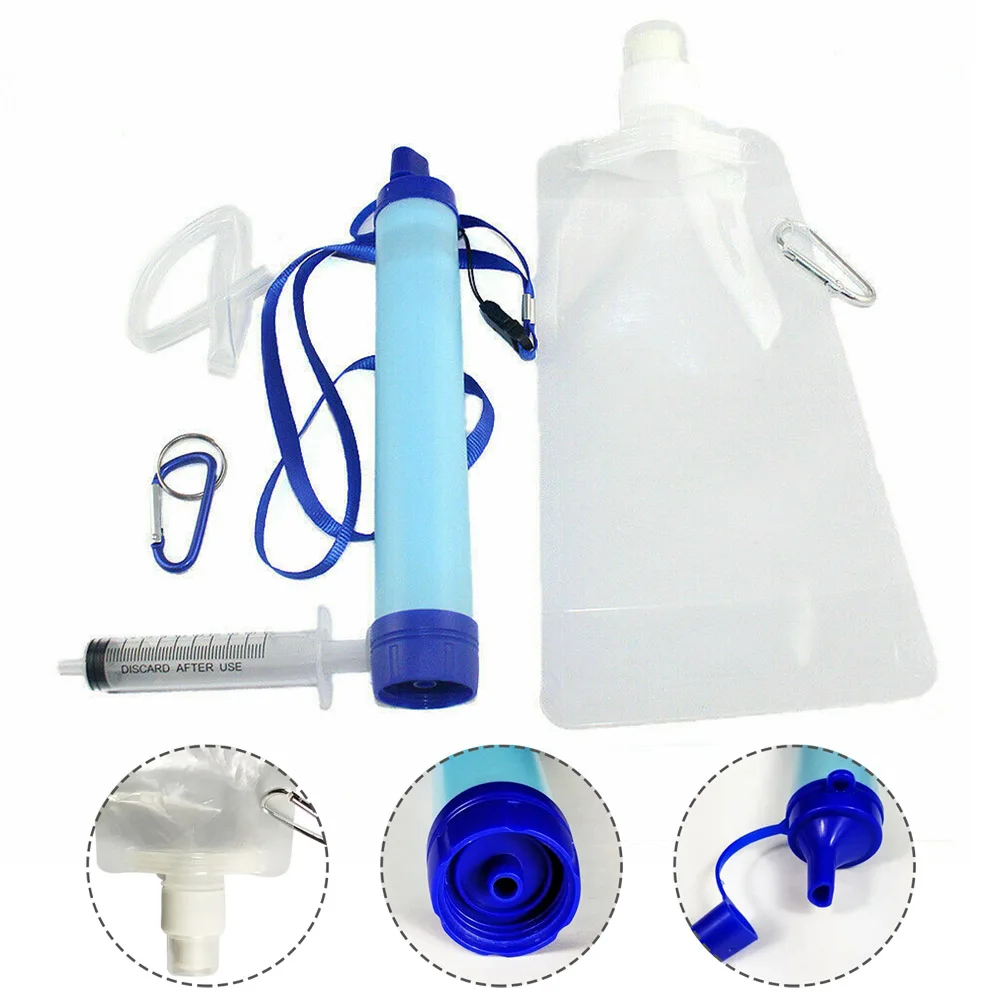 1set Portable Survival Water Filter Outdoor Picnic Emergency Survival Drinking Water Filter First Aid Self-rescue Water Purifier
1set Portable Survival Water Filter Outdoor Picnic Emergency Survival Drinking Water Filter First Aid Self-rescue Water Purifier