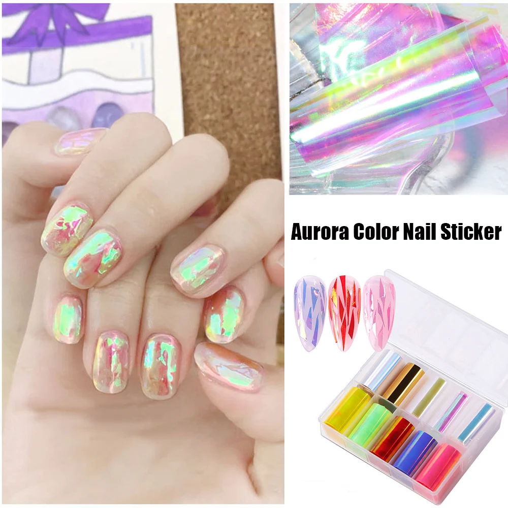 Aurora Color Nail Sticker for Art Decoration Fashion Shine Stickers for Manicure Design
Aurora Color Nail Sticker for Art Decoration Fashion Shine Stickers for Manicure Design