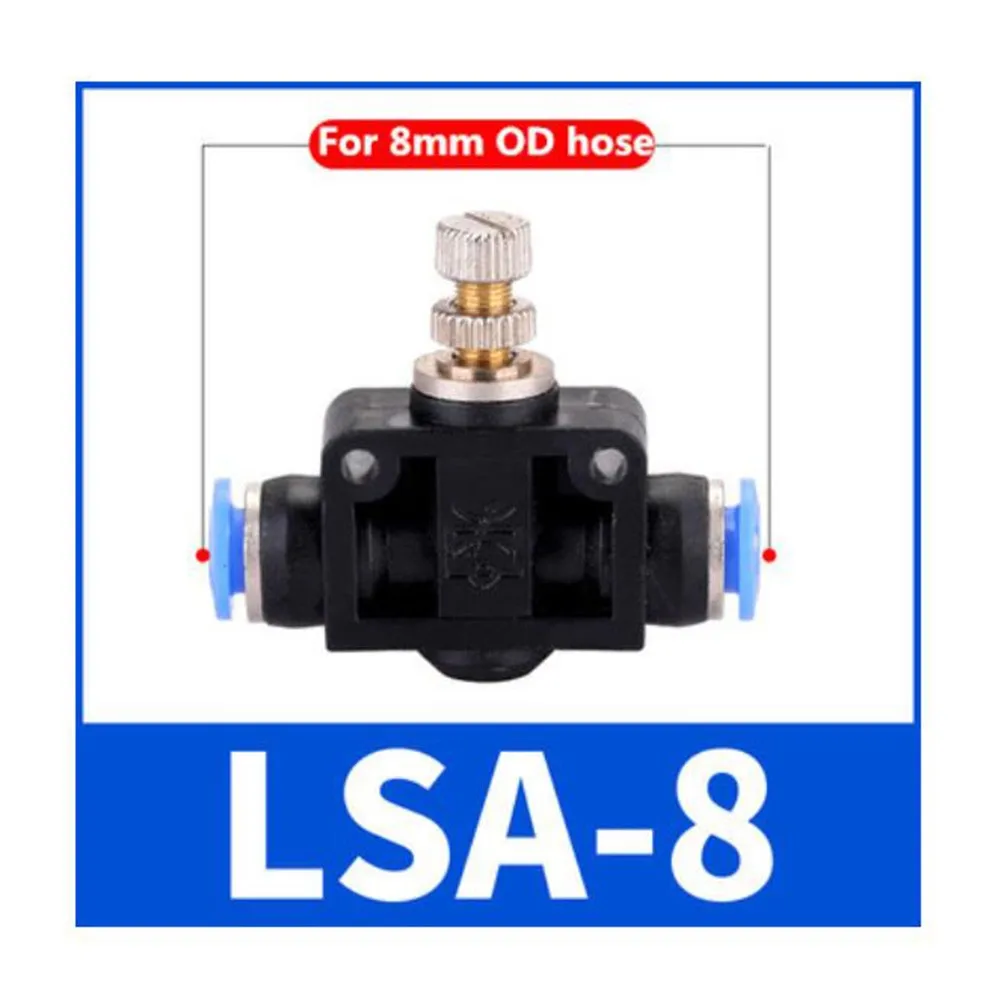 Air Flow Speed Control Valve Tube Water Hose Pneumatic Push In Fittings Throttle Valve SA 4-12mm Air Fitting Plumbing Throttle V
Air Flow Speed Control Valve Tube Water Hose Pneumatic Push In Fittings Throttle Valve SA 4-12mm Air Fitting Plumbing Throttle V