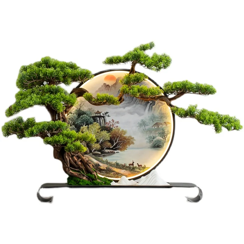 Simulation New Chinese Style Pine Bonsai Green Plant Living Room and Hotel Home Hallway Soft Decoration
Simulation New Chinese Style Pine Bonsai Green Plant Living Room and Hotel Home Hallway Soft Decoration