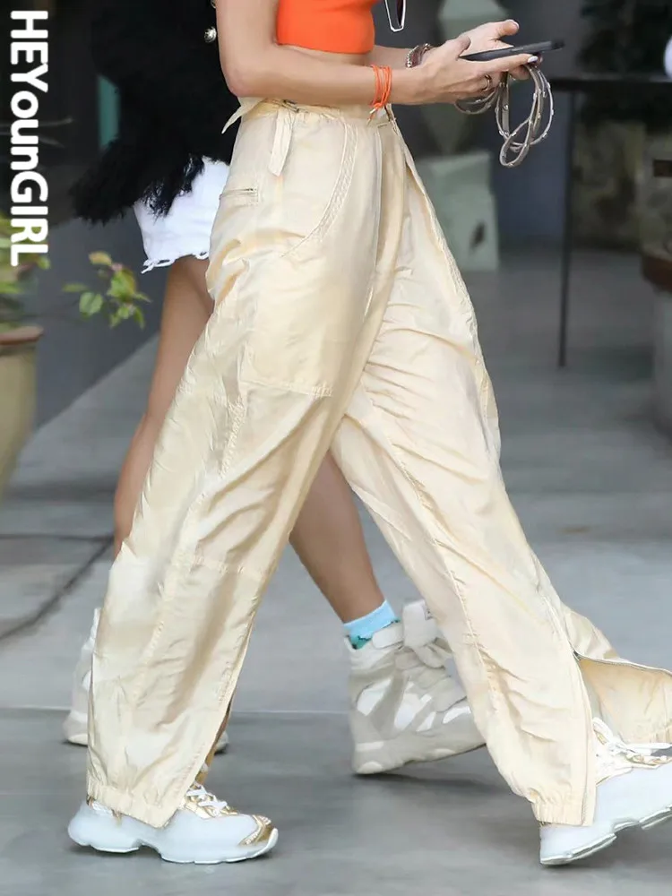 HEYounGIRL Women Summer Pants Streetwear Khaki Casual Fashion Jogger Split Zipper Basic Sweatpants High Waist Wide Leg Trousers
HEYounGIRL Women Summer Pants Streetwear Khaki Casual Fashion Jogger Split Zipper Basic Sweatpants High Waist Wide Leg Trousers