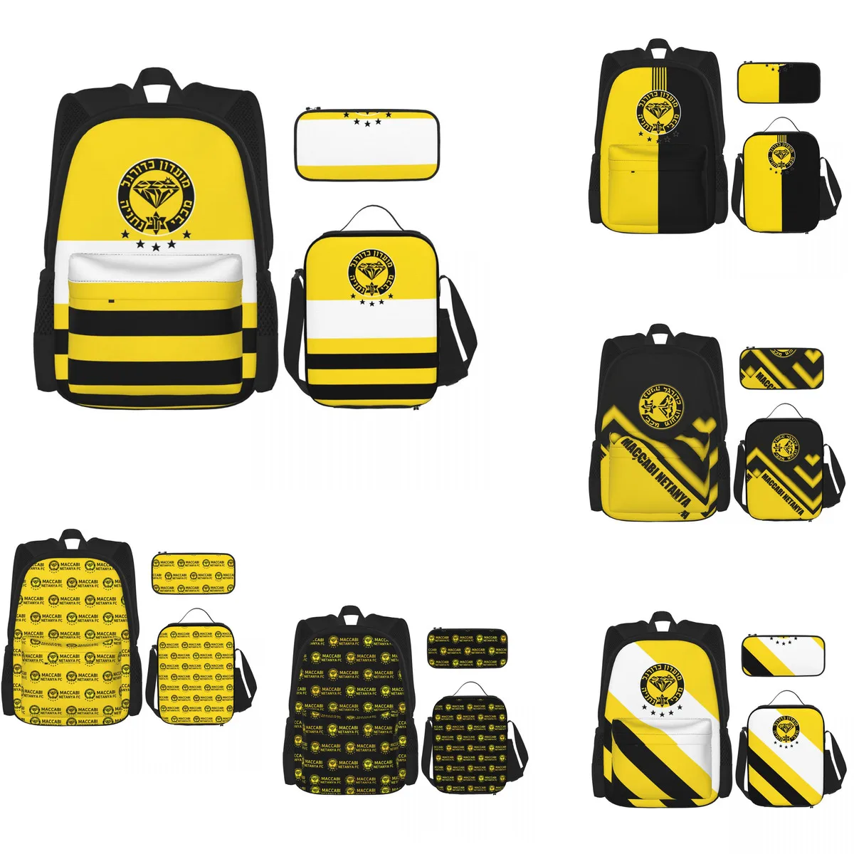 Maccabi Netanya FC Backpack Set Of 3. School Bag With One Size Lunch Box And Pencil Case
Maccabi Netanya FC Backpack Set Of 3. School Bag With One Size Lunch Box And Pencil Case