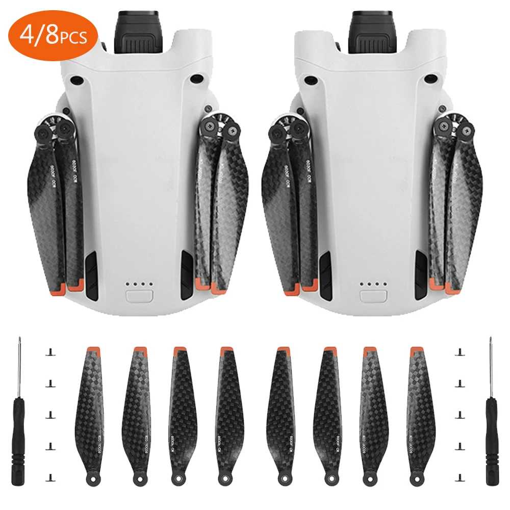 4/8PCS Carbon Fiber Propeller for DJI Mini 3 Pro Props Blade Replacement Light Weight Wing Fans Spare Parts Drone Accessories
4/8PCS Carbon Fiber Propeller for DJI Mini 3 Pro Props Blade Replacement Light Weight Wing Fans Spare Parts Drone Accessories