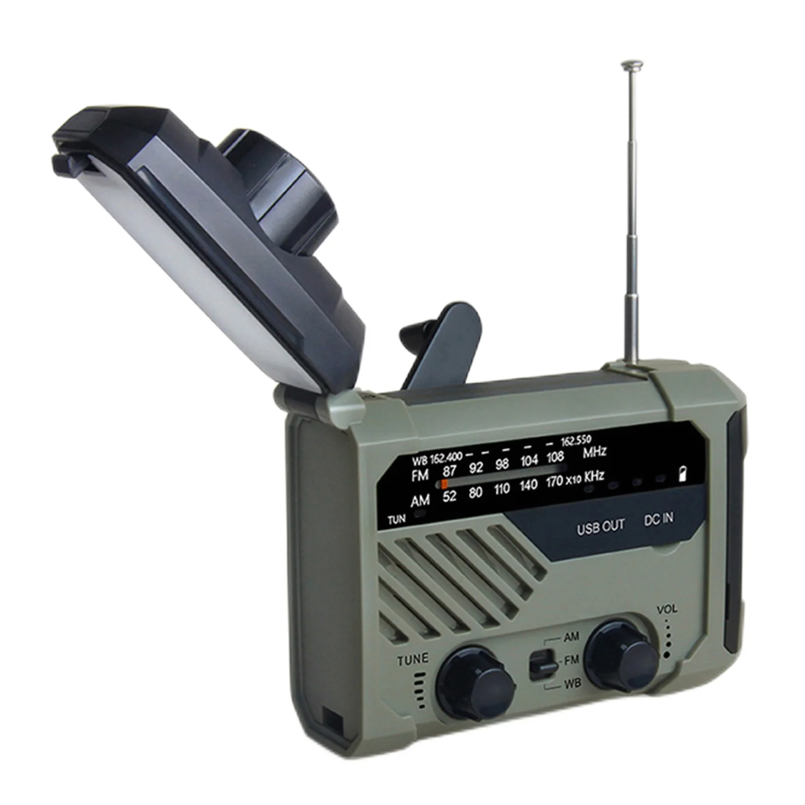 Emergency Radio Portable Multifunctional Radio AM FM NOAA Reading Lamp Flashlight SOS Alert for Outdoor Camping Hiking
Emergency Radio Portable Multifunctional Radio AM FM NOAA Reading Lamp Flashlight SOS Alert for Outdoor Camping Hiking