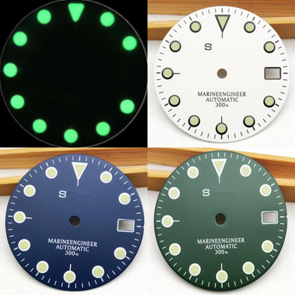 28.5mm Dial Watch Accessory Calendat Witch Single Digital Nh35 Dial Green Luminant Watch Black Colored Dials White Dial S Logo
28.5mm Dial Watch Accessory Calendat Witch Single Digital Nh35 Dial Green Luminant Watch Black Colored Dials White Dial S Logo