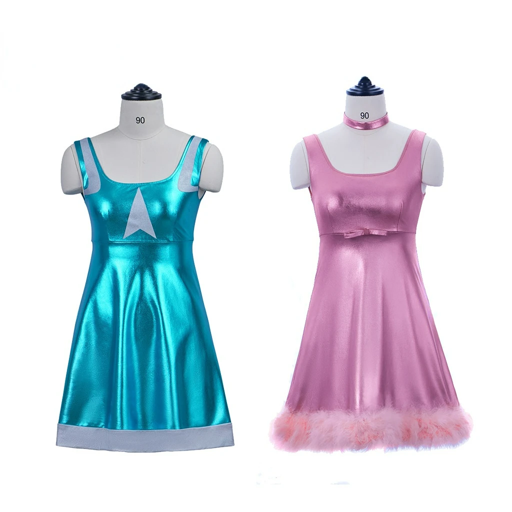 Movie Romy And Michele's High School Reunion Cosplay Romy Blue Dress Michele Pink Dress Sister Outfit Halloween Costume
Movie Romy And Michele's High School Reunion Cosplay Romy Blue Dress Michele Pink Dress Sister Outfit Halloween Costume