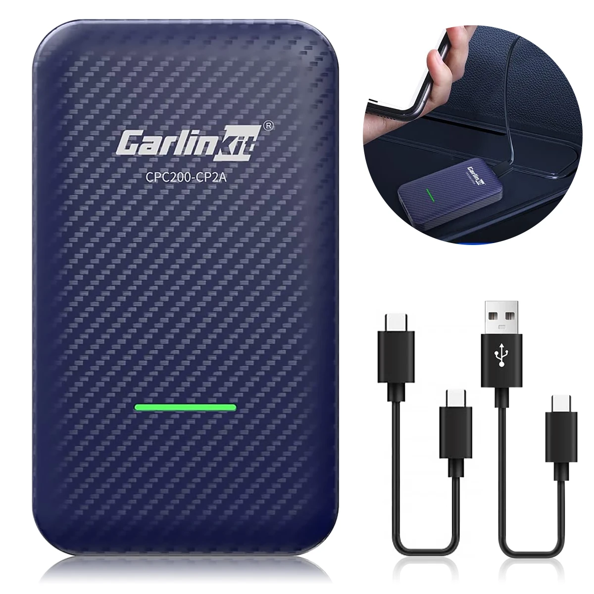 Wireless CarPlay Adapter for Cars with Factory CarPlay Function 2 in 1 Support Wireless CarPlay and Android Auto Wired CarPlay
Wireless CarPlay Adapter for Cars with Factory CarPlay Function 2 in 1 Support Wireless CarPlay and Android Auto Wired CarPlay