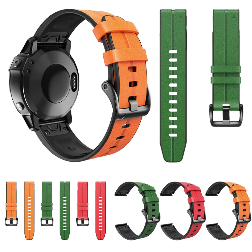 Кожаный силиконовый ремешок для Garmin Descent Mk2/Mk2i/Mk1 D2 Bravo Charlie Delta PX G1, ремешок на солнечной батарее 22/26 мм 
Кожаный силиконовый ремешок для Garmin Descent Mk2/Mk2i/Mk1 D2 Bravo Charlie Delta PX G1, ремешок на солнечной батарее 22/26 мм