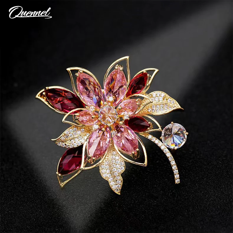 QUENNEL Fashion temperament suit coat pin buckle accessories retro Flower Brooch
QUENNEL Fashion temperament suit coat pin buckle accessories retro Flower Brooch