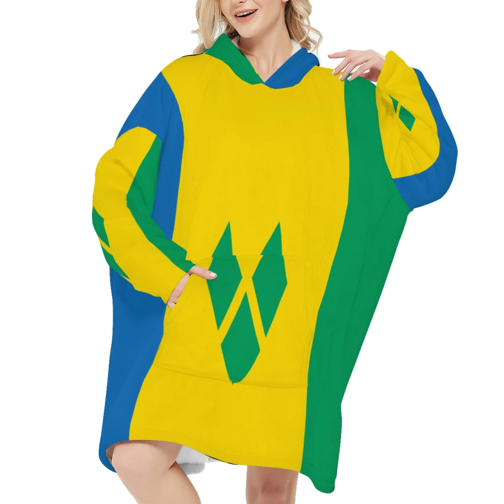 Saint Vincent Long Flannel Blanket with Sleeves Winter Hoodies Sweatshirt Women Men Pullover Fleece Giant TV Blanket Oversized
Saint Vincent Long Flannel Blanket with Sleeves Winter Hoodies Sweatshirt Women Men Pullover Fleece Giant TV Blanket Oversized